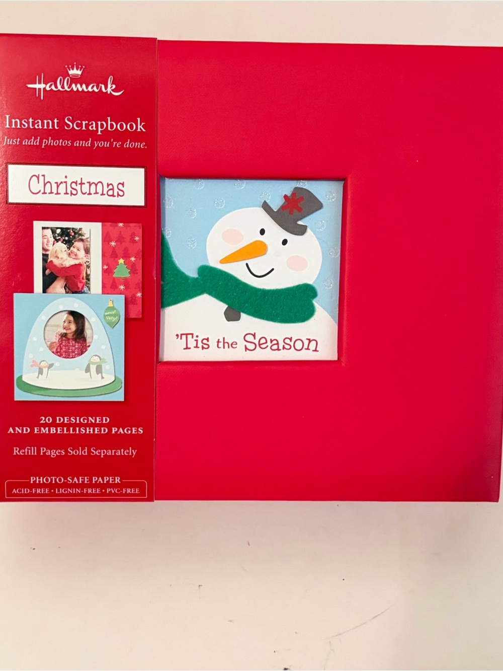Hallmark Christmas Holiday Tis the Season Instant Scrapbook 20 Embellished Pages